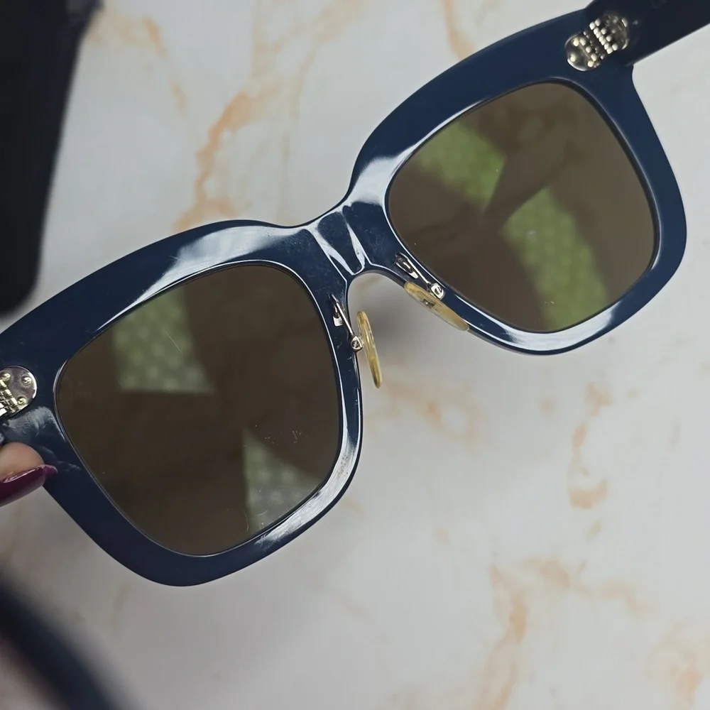 Celine kim Square oversized sunglasses navy Pheobe Philo era rare